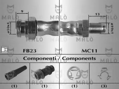 Тормозной шланг MALÒ купить