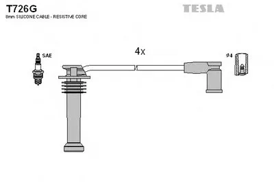 Комплект проводов зажигания TESLA купить
