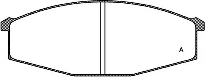 Комплект тормозных колодок, дисковый тормоз ADVANCE OPEN PARTS купить
