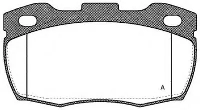 Комплект тормозных колодок, дисковый тормоз ADVANCE OPEN PARTS купить