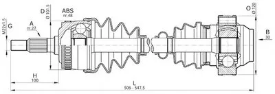 Приводной вал SPIN OPEN PARTS купить