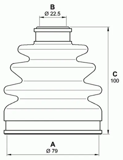 Комплект пылника, приводной вал SPIN OPEN PARTS купить