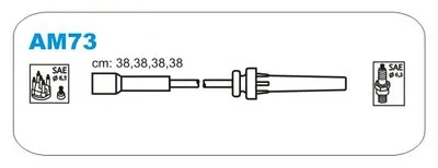 Комплект проводов зажигания JANMOR купить
