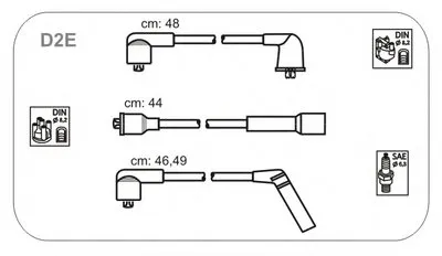 Комплект проводов зажигания JANMOR купить