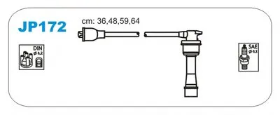 Комплект проводов зажигания JANMOR купить