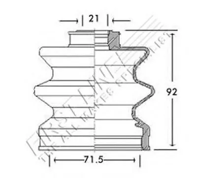 Пыльник, приводной вал FIRST LINE купить