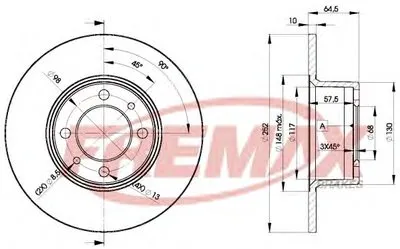 Тормозной диск Premium Carbon + FREMAX купить