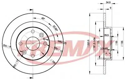 Тормозной диск Premium Carbon + FREMAX купить