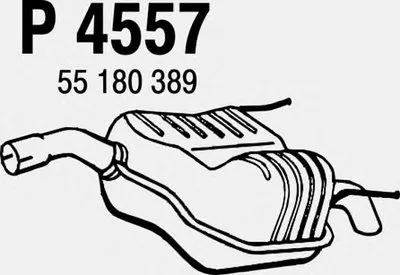 Глушитель выхлопных газов конечный FENNO купить