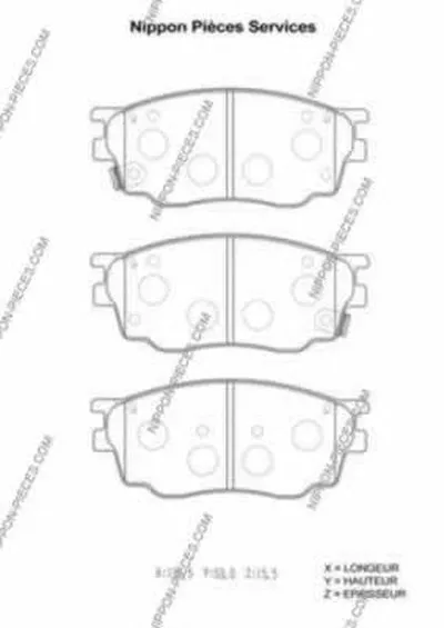Комплект тормозных колодок, дисковый тормоз NPS купить