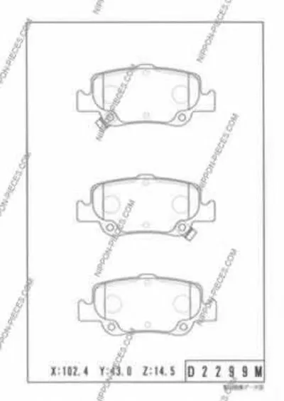 Комплект тормозных колодок, дисковый тормоз NPS купить