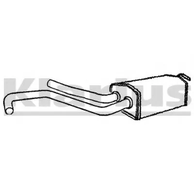 Средний глушитель выхлопных газов KLARIUS купить