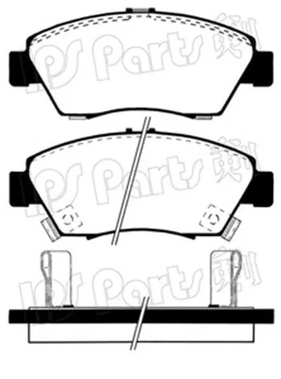 Комплект тормозных колодок, дисковый тормоз IPS Parts IPS Parts купить