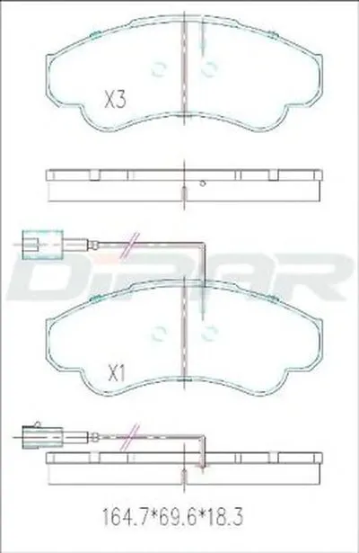 Комплект тормозных колодок, дисковый тормоз DITAS купить