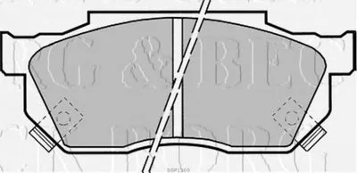 Комплект тормозных колодок, дисковый тормоз BORG & BECK купить