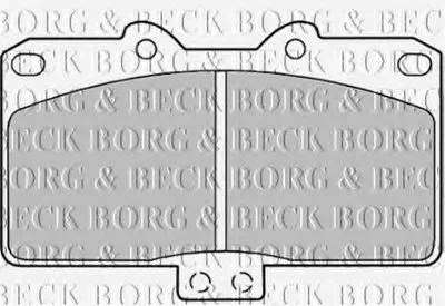 Комплект тормозных колодок, дисковый тормоз BORG & BECK купить