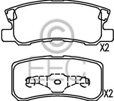 Комплект тормозных колодок, дисковый тормоз EEC купить