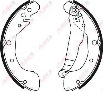 Комплект тормозных колодок ABE купить