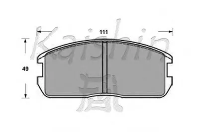 Комплект тормозных колодок, дисковый тормоз KAISHIN купить