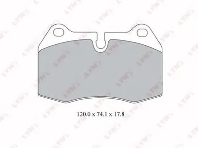 Комплект тормозных колодок, дисковый тормоз LYNXauto купить