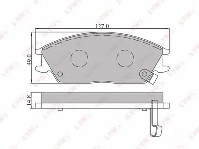 Комплект тормозных колодок, дисковый тормоз LYNXauto купить