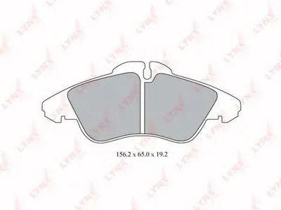 Комплект тормозных колодок, дисковый тормоз LYNXauto купить