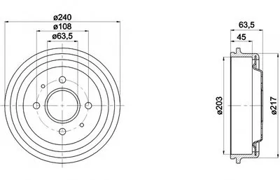 Тормозной барабан HELLA PAGID купить