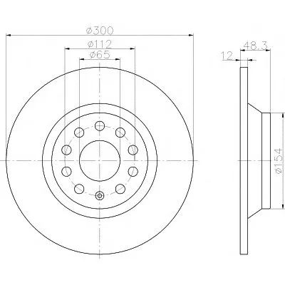 Тормозной диск PRO HELLA PAGID купить