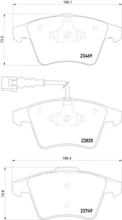 Комплект тормозных колодок, дисковый тормоз HELLA PAGID купить