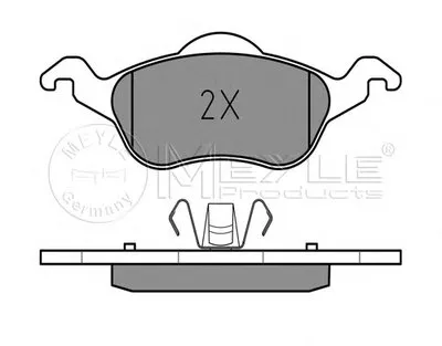 Комплект тормозных колодок, дисковый тормоз PLATINUM PAD MEYLE купить
