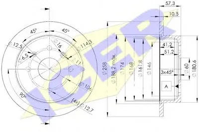 Тормозной диск ICER купить