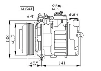 Компрессор, кондиционер NRF купить