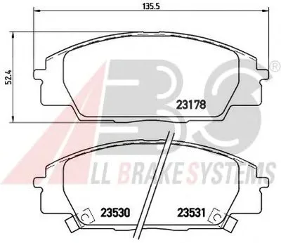 Комплект тормозных колодок, дисковый тормоз SPORTLINE A.B.S. купить