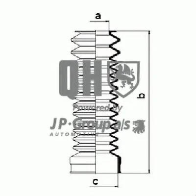 Комплект пылника, рулевое управление QH JP GROUP купить