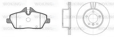 Комплект тормозов, дисковый тормозной механизм WOKING купить