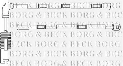 Сигнализатор, износ тормозных колодок BORG & BECK купить
