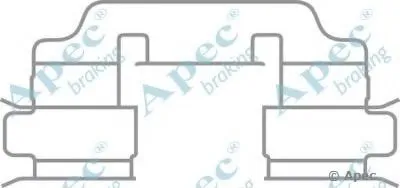 Комплектующие, тормозные колодки APEC braking купить