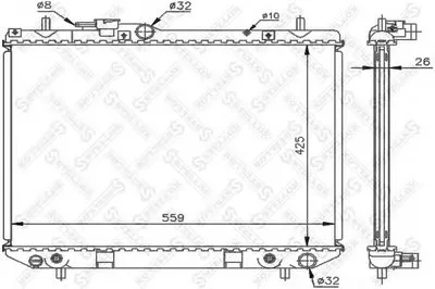 Радиатор, охлаждение двигателя STELLOX купить