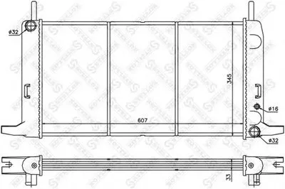 Радиатор, охлаждение двигателя STELLOX купить