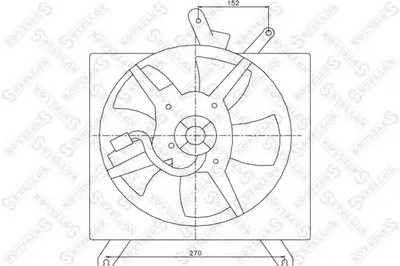 Вентилятор, охлаждение двигателя STELLOX купить