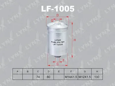 Топливный фильтр LYNXauto купить