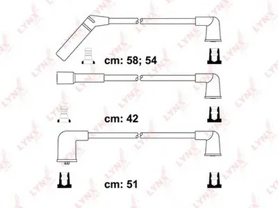 Комплект проводов зажигания LYNXauto купить