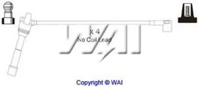 Комплект проводов зажигания WAIglobal купить