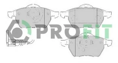 Комплект тормозных колодок, дисковый тормоз PROFIT купить