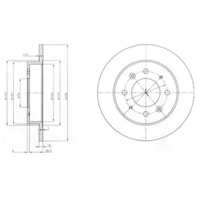 Тормозной диск DELPHI купить