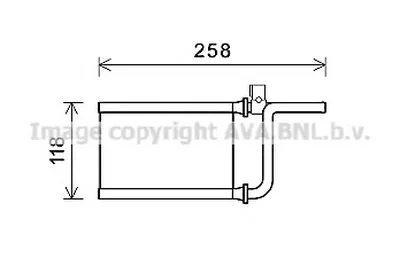 Теплообменник, отопление салона AVA QUALITY COOLING купить