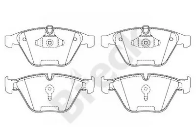 Комплект тормозных колодок, дисковый тормоз BRECK купить