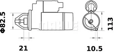 Стартер MAHLE ORIGINAL купить