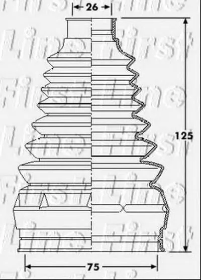 Пыльник, приводной вал FIRST LINE купить