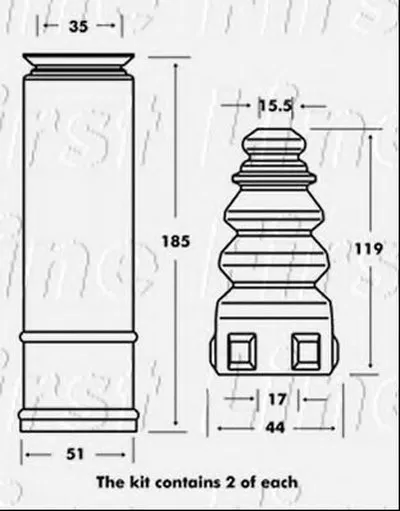 Пылезащитный комплект, амортизатор FIRST LINE купить